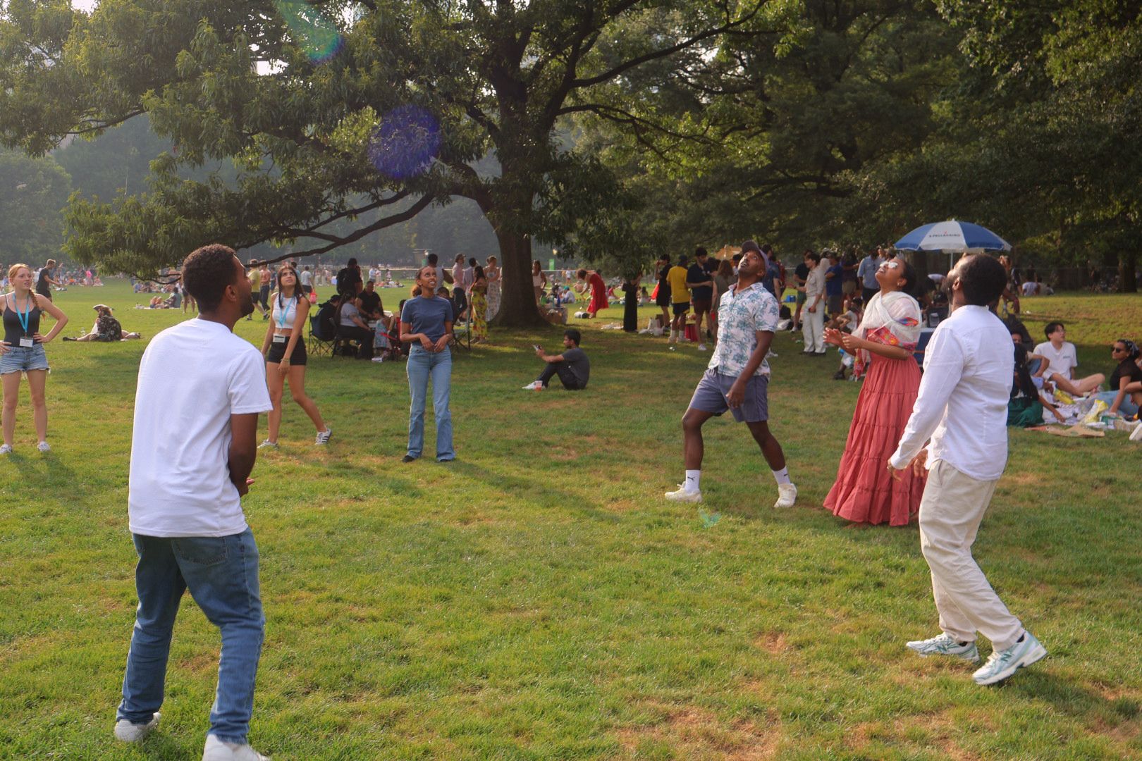 OTY NYC members play together on a sunny day in the park