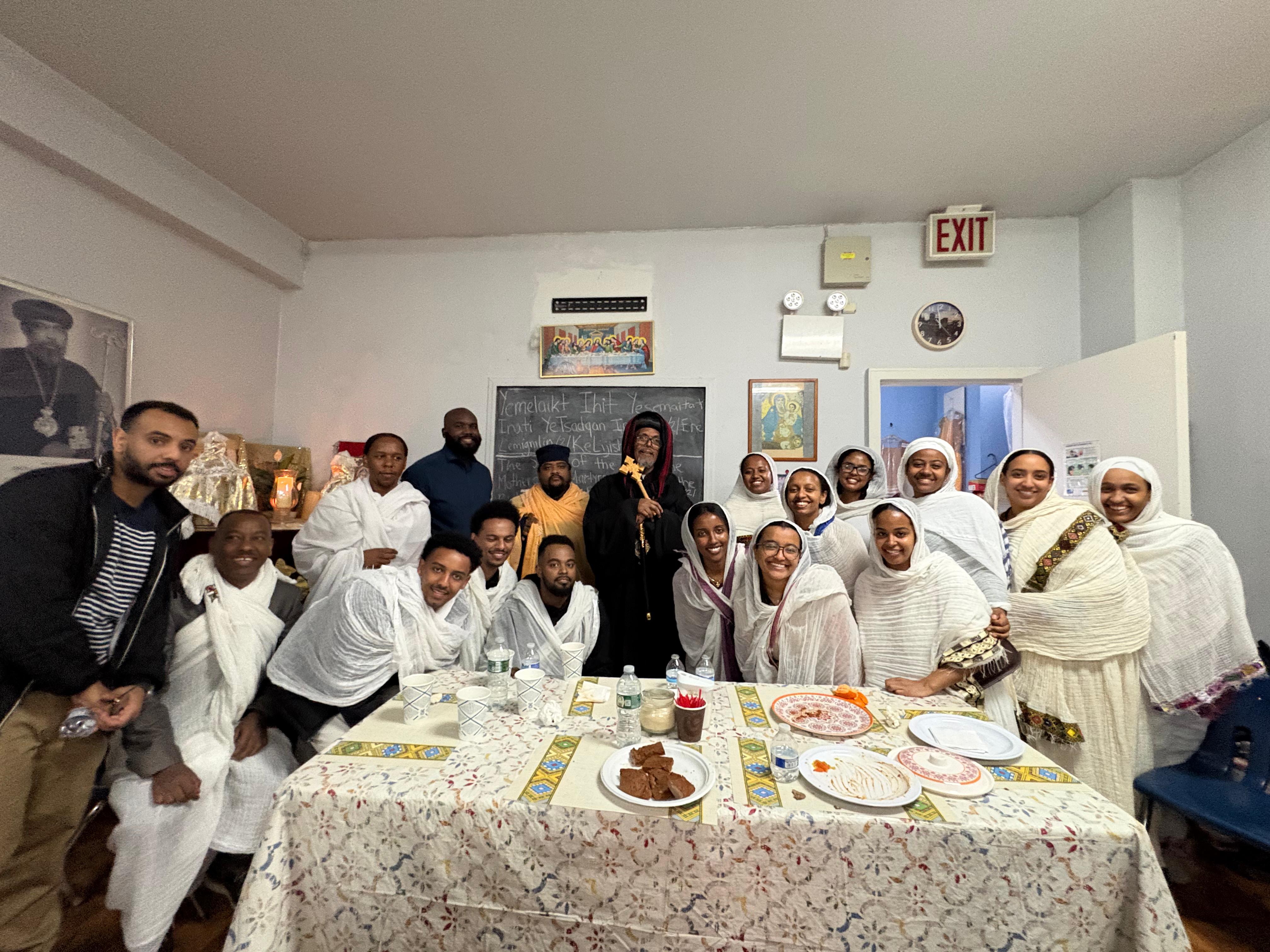 OTY NYC community gathered with clergy and young adults